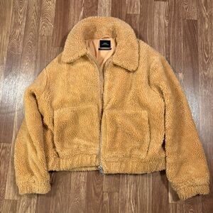 Urban Outfitters Tan Sherpa Jacket